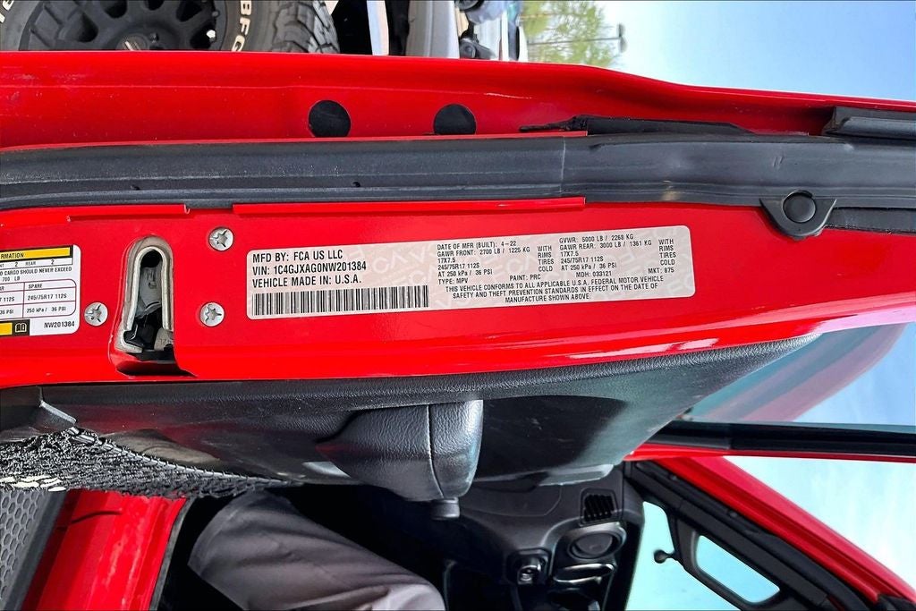 2022 Jeep Wrangler Sport