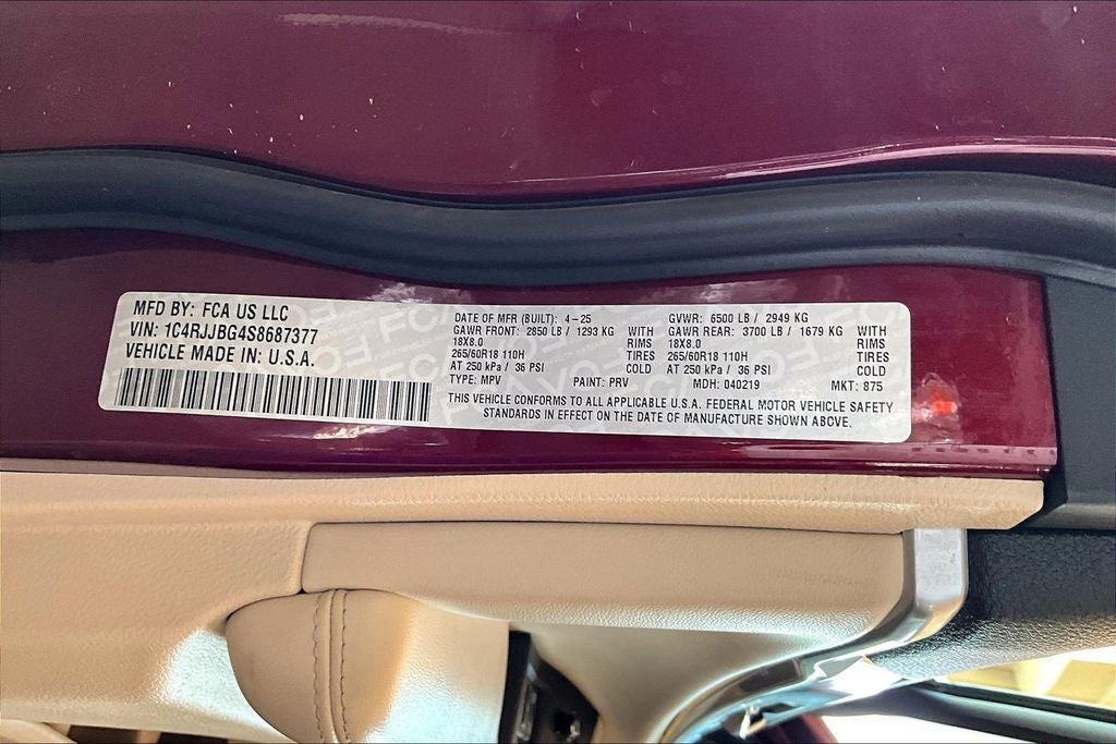 2025 Jeep Grand Cherokee L Limited