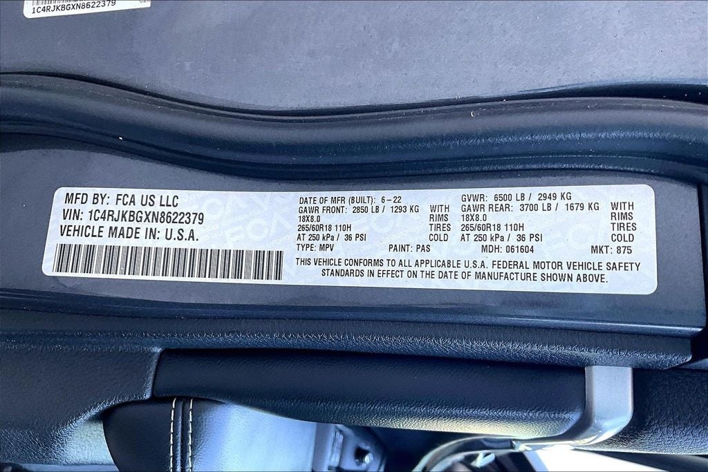 2022 Jeep Grand Cherokee L Limited