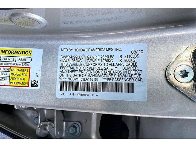 2020 Honda Accord EX-L