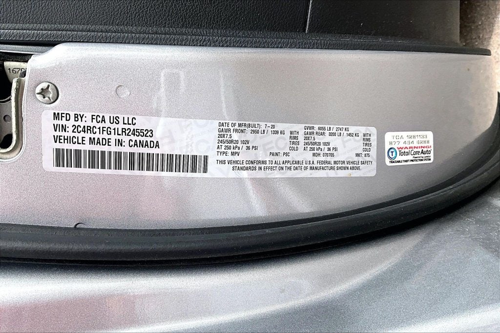 2020 Chrysler Pacifica Touring