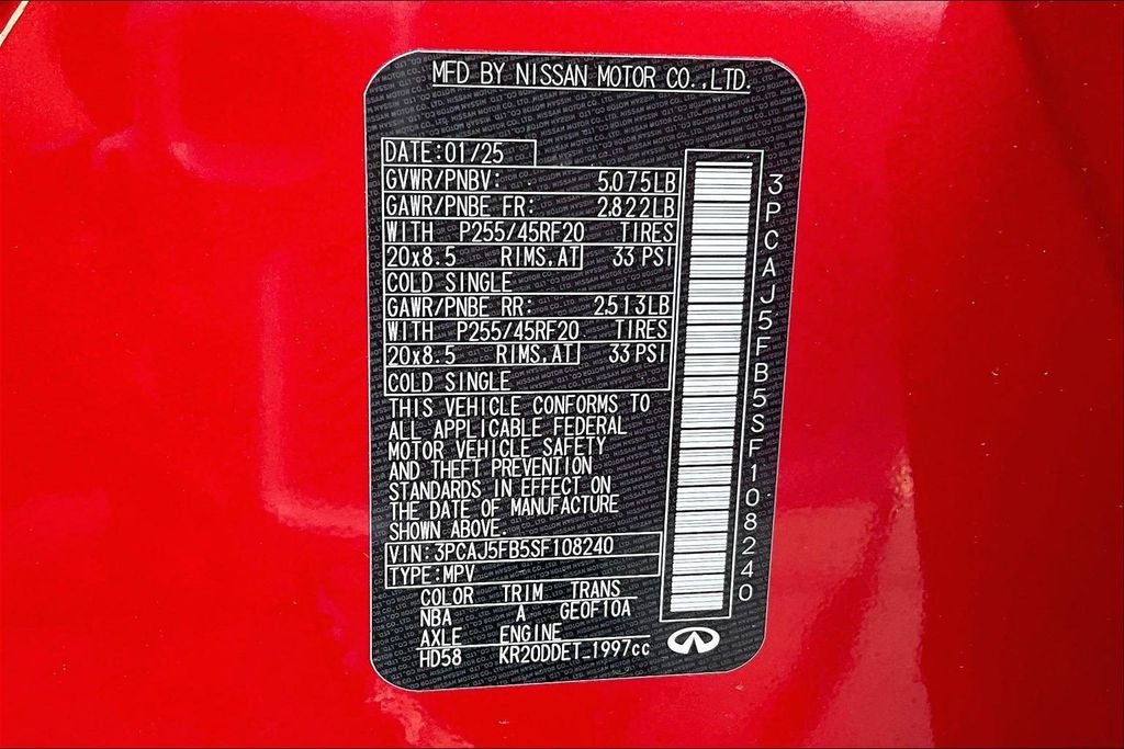 2025 INFINITI QX50 Sport AWD