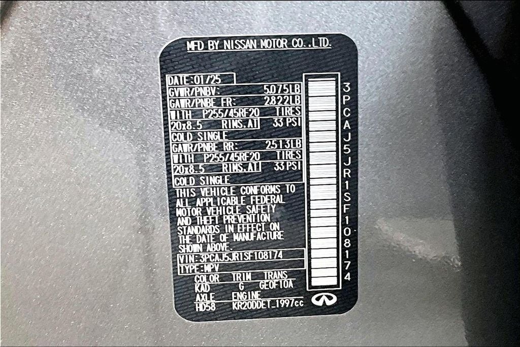 2025 INFINITI QX55 Luxe AWD