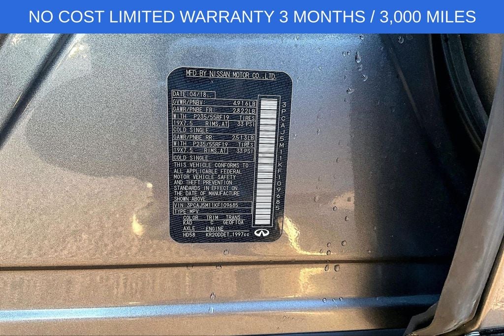 2019 INFINITI QX50 LUXE