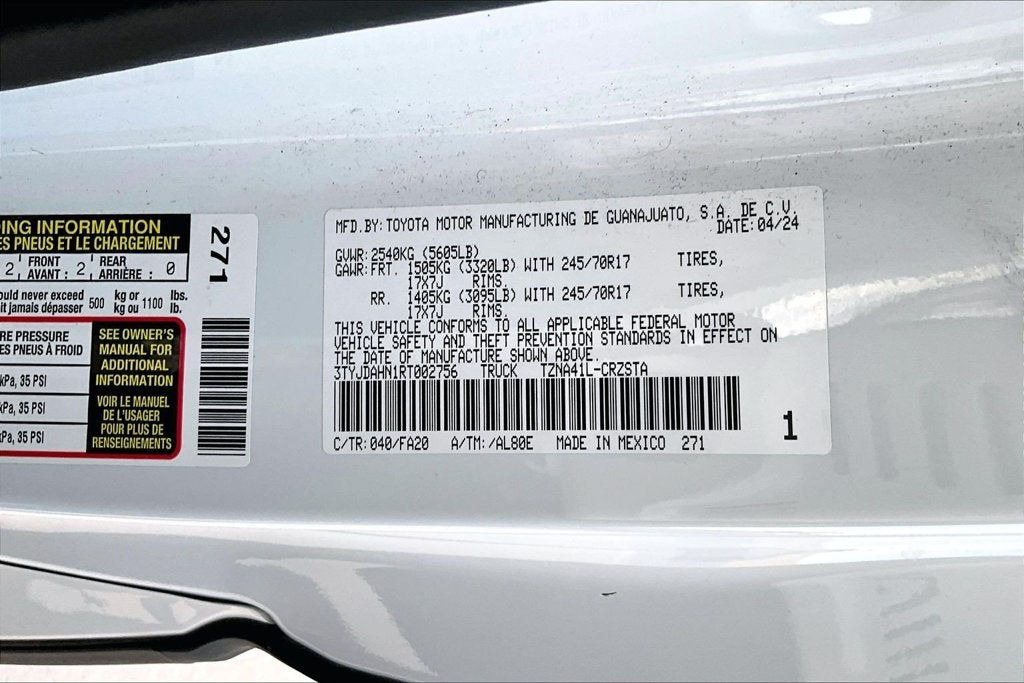 2024 Toyota Tacoma SR