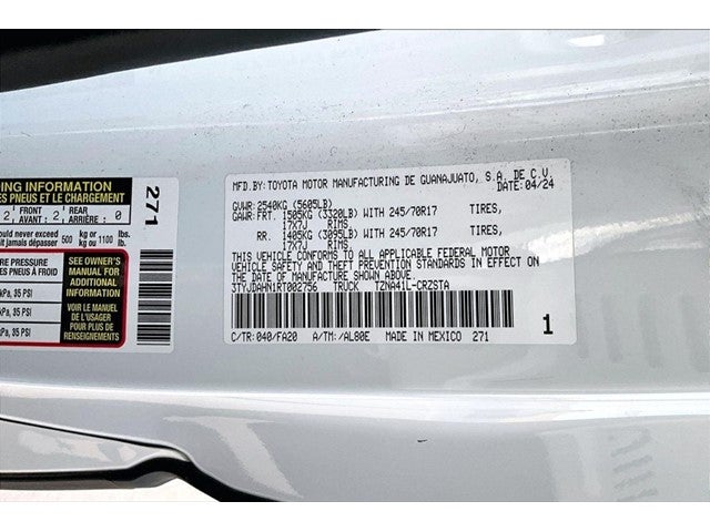 2024 Toyota Tacoma SR