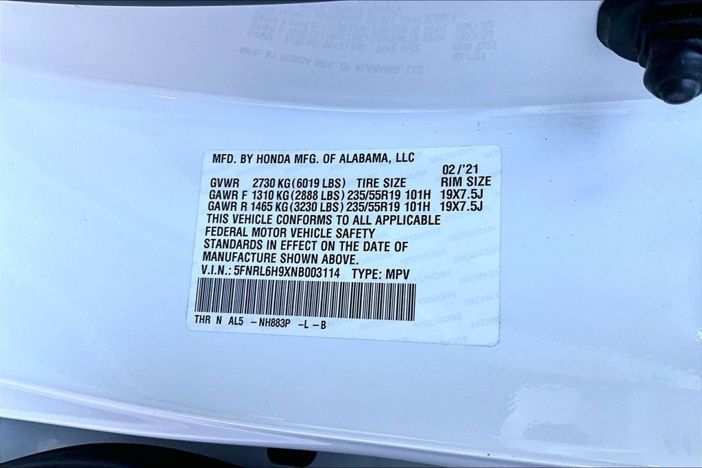 2022 Honda Odyssey Elite