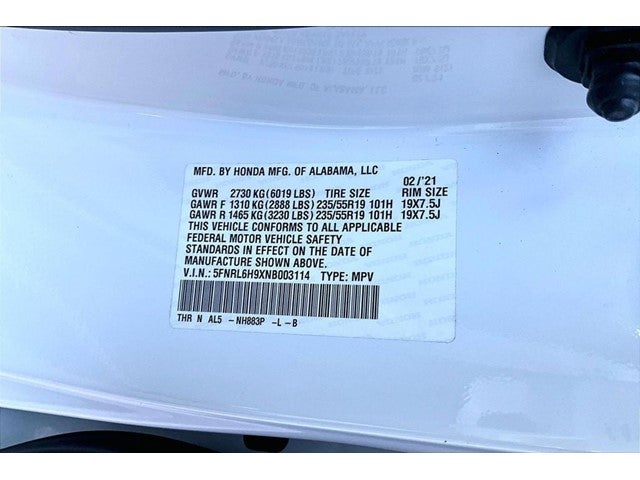 2022 Honda Odyssey Elite