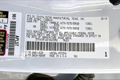 2015 Toyota Tundra Base