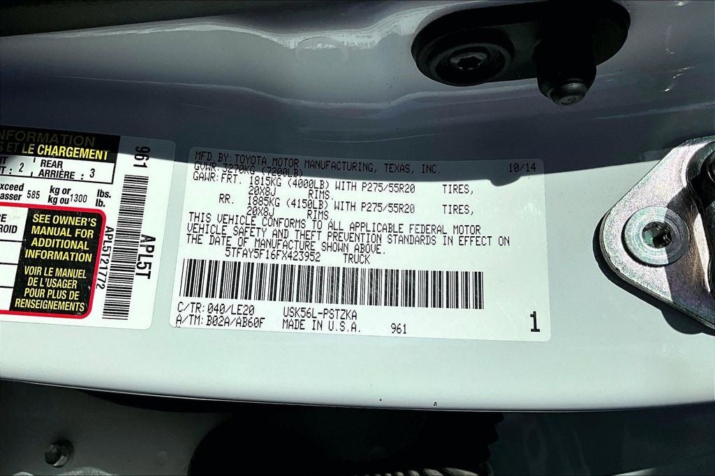 2015 Toyota Tundra Base