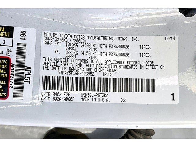 2015 Toyota Tundra Base