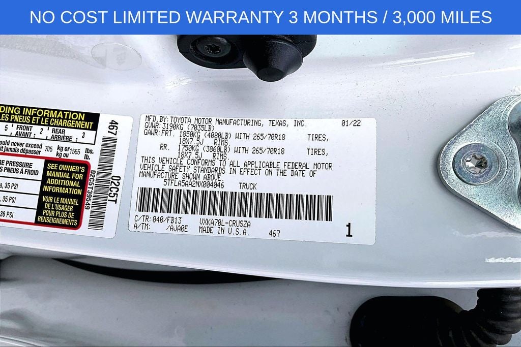 2022 Toyota Tundra SR5