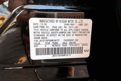 2019 INFINITI Q50 LUXE