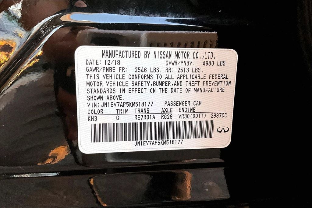 2019 INFINITI Q50 LUXE