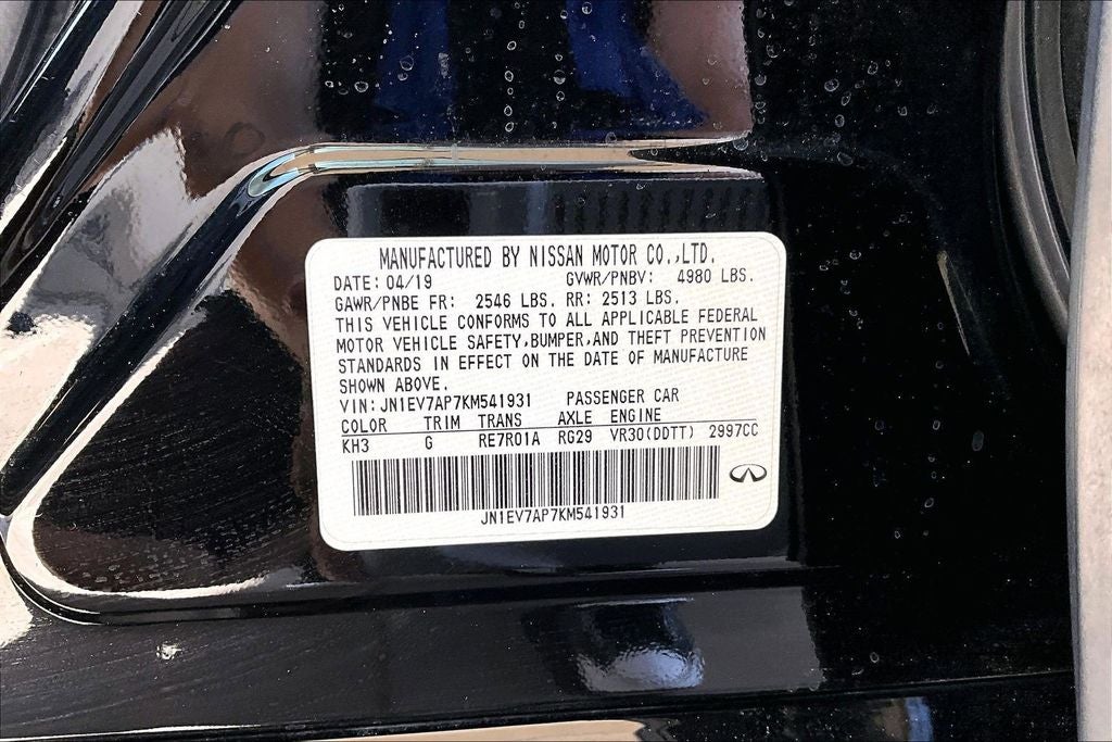 2019 INFINITI Q50 3.0t SIGN. ED SIGNATURE EDITION
