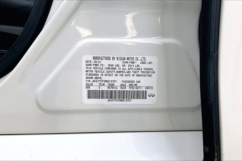 2022 INFINITI Q50 SENSORY RWD