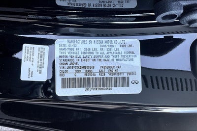 2022 INFINITI Q60 LUXE RWD