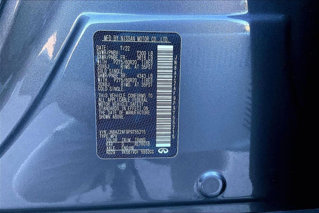 2023 INFINITI QX80 LUXE RWD