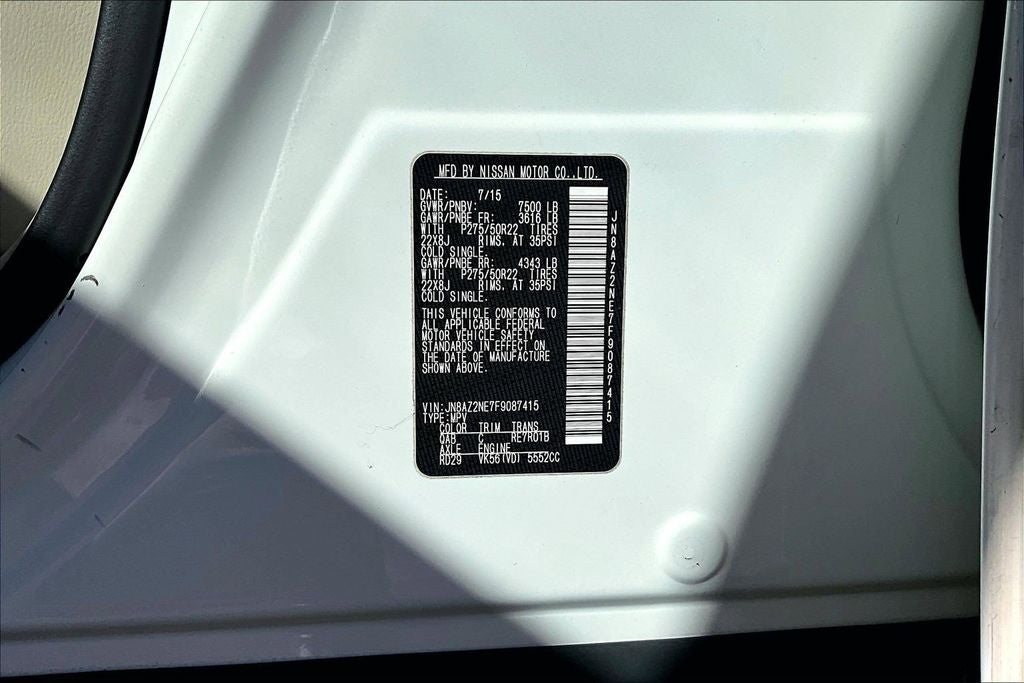 2015 INFINITI QX80 Base