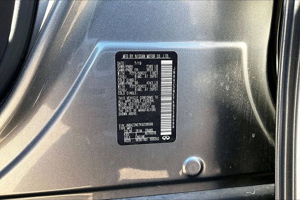 2019 INFINITI QX80 LUXE 4WD