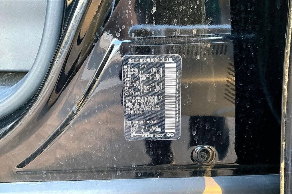 2017 INFINITI QX80 2WD