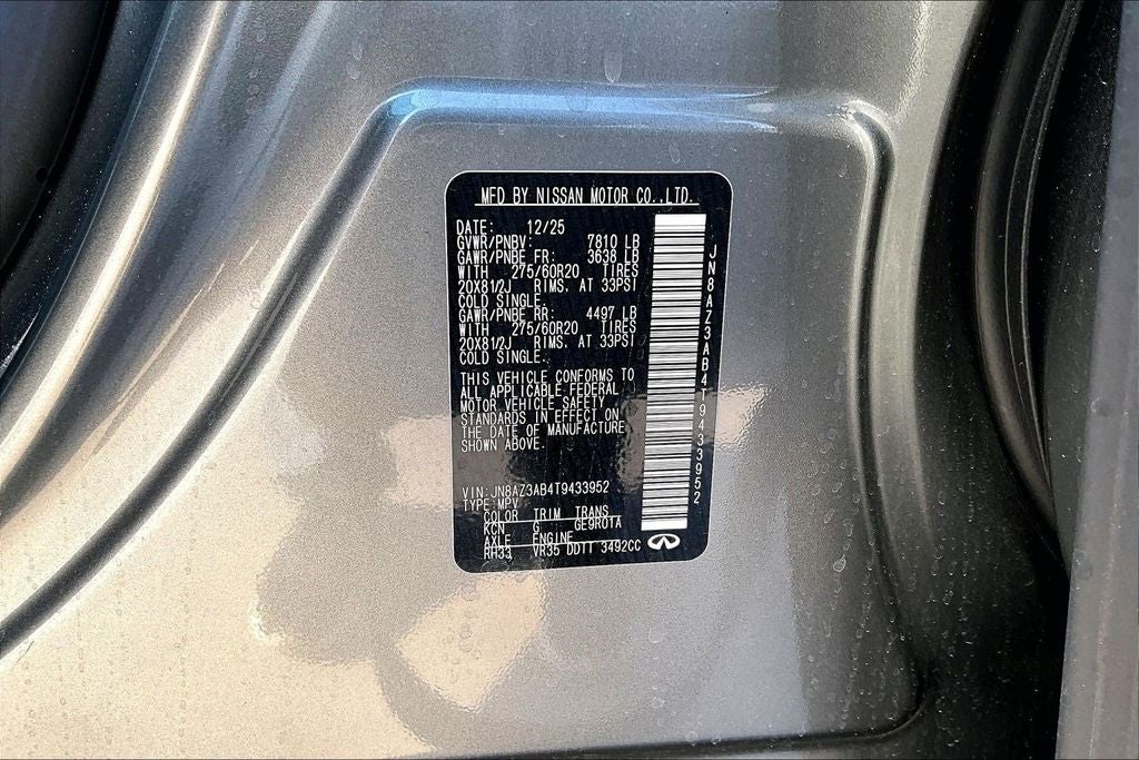 2026 INFINITI QX80 Pure 4WD