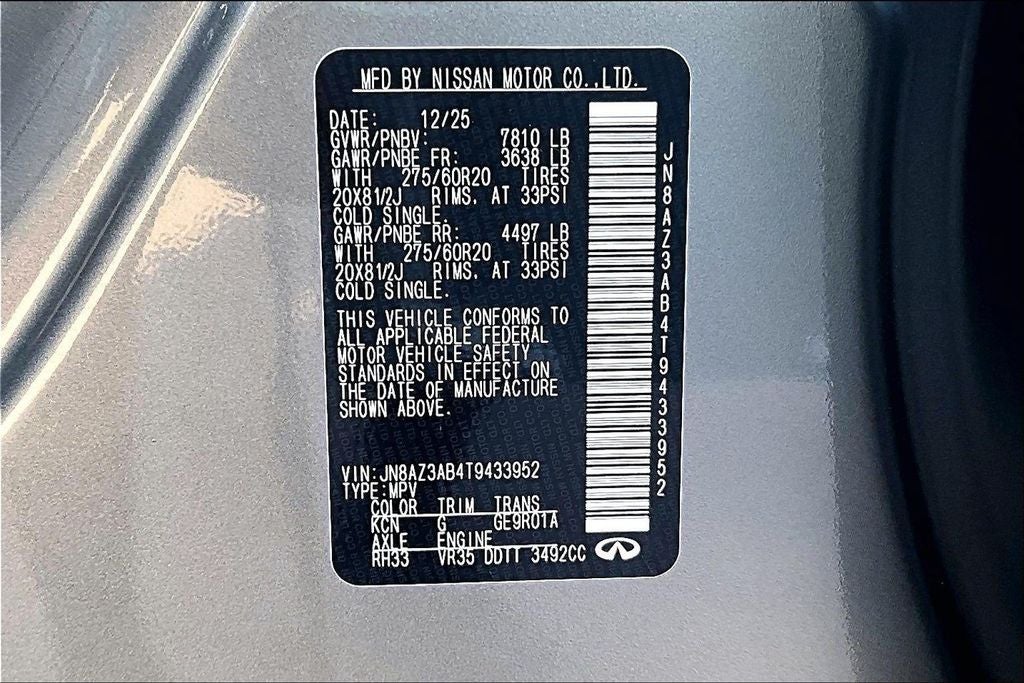 2026 INFINITI QX80 Pure 4WD