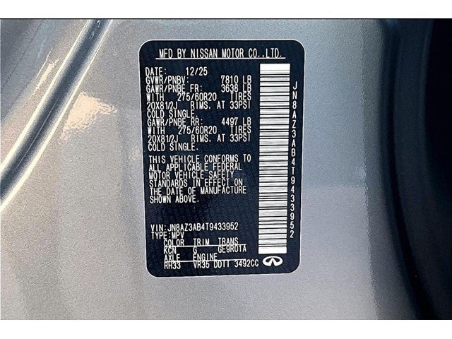 2026 INFINITI QX80 Pure 4WD