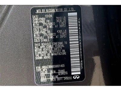 2025 INFINITI QX80 Luxe 2WD