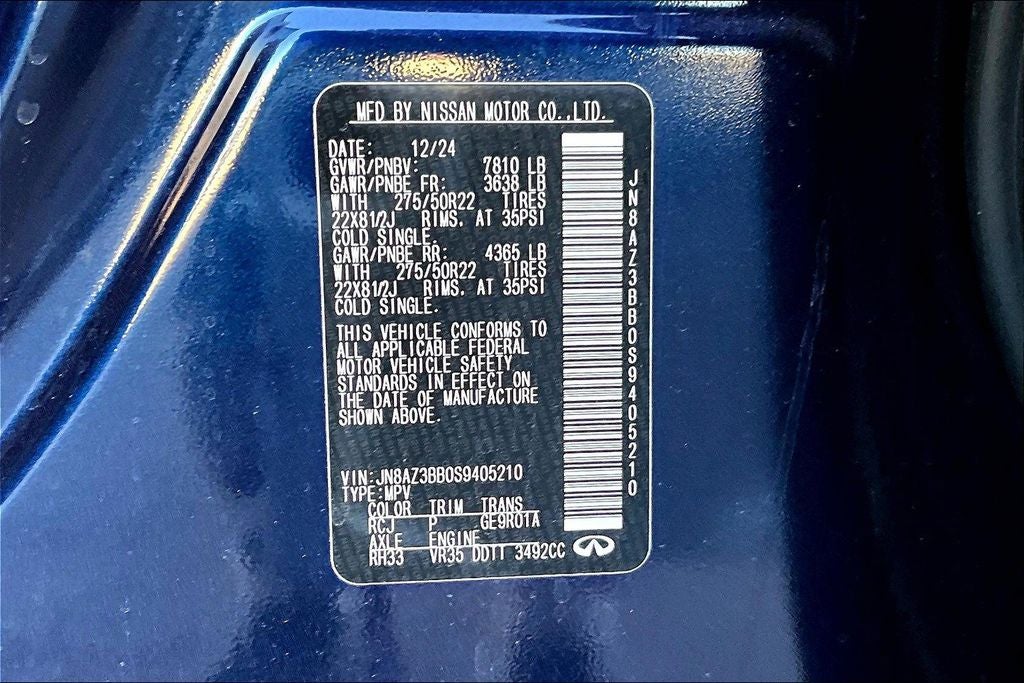 2025 INFINITI QX80 Luxe 4WD