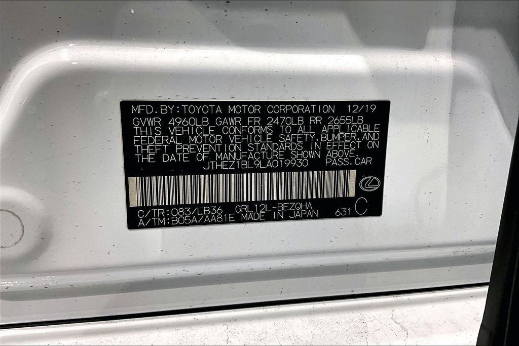 2020 Lexus GS 350 F Sport