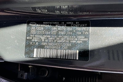 2025 Hyundai Elantra Hybrid Limited