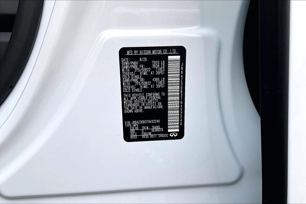 2026 INFINITI QX80 Sport 4WD