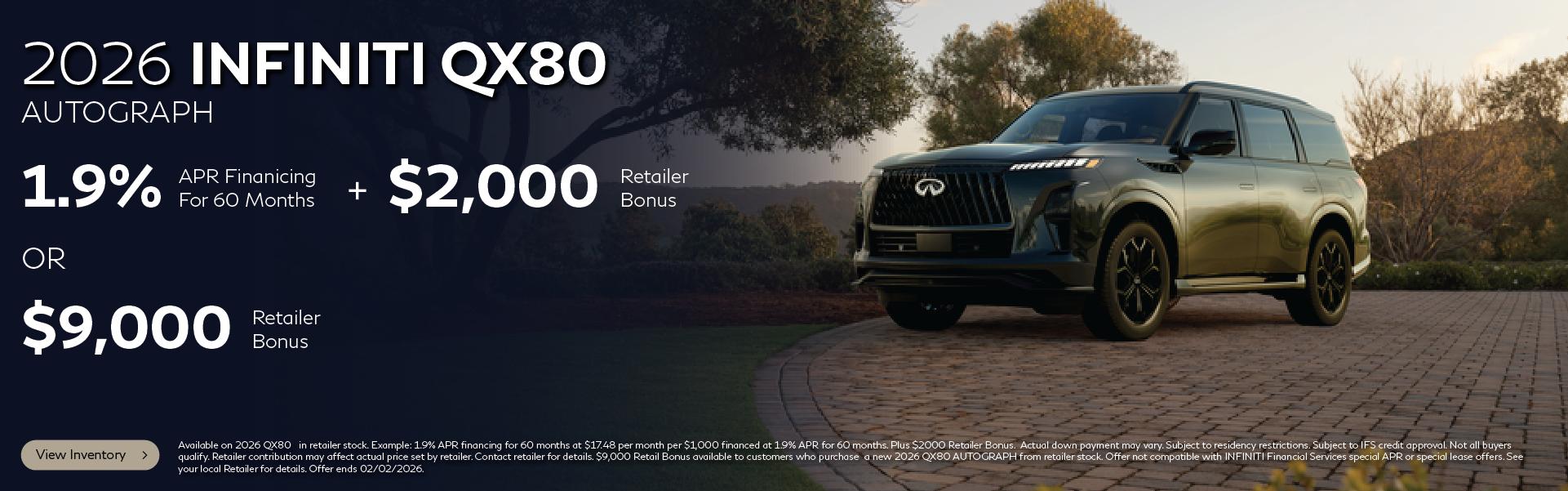 2026 QX80 Autograph Banner