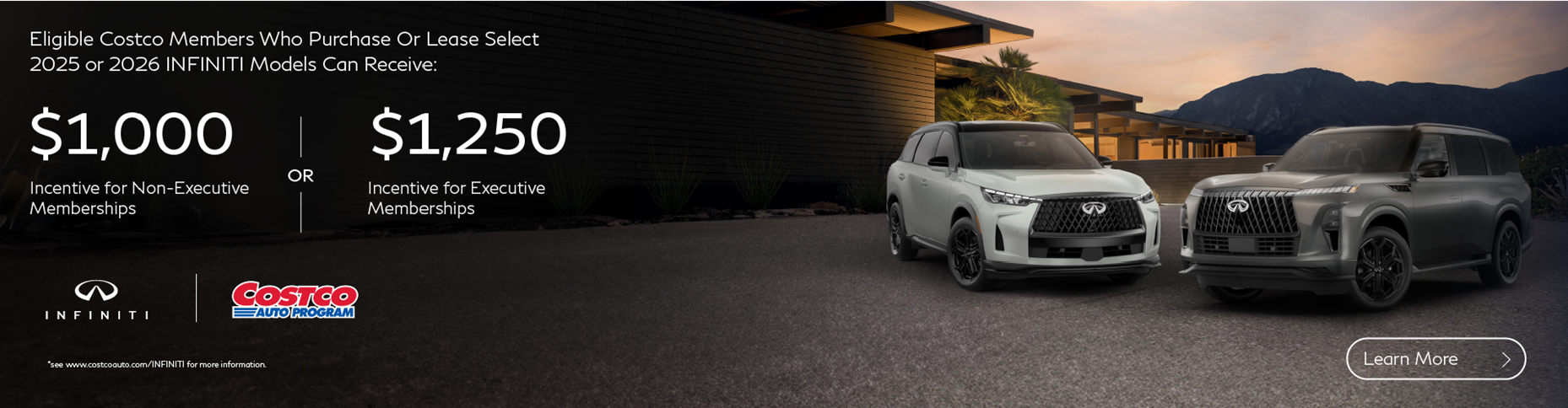 All 2026 Models - Costco Members get up to $1,250 incentive 