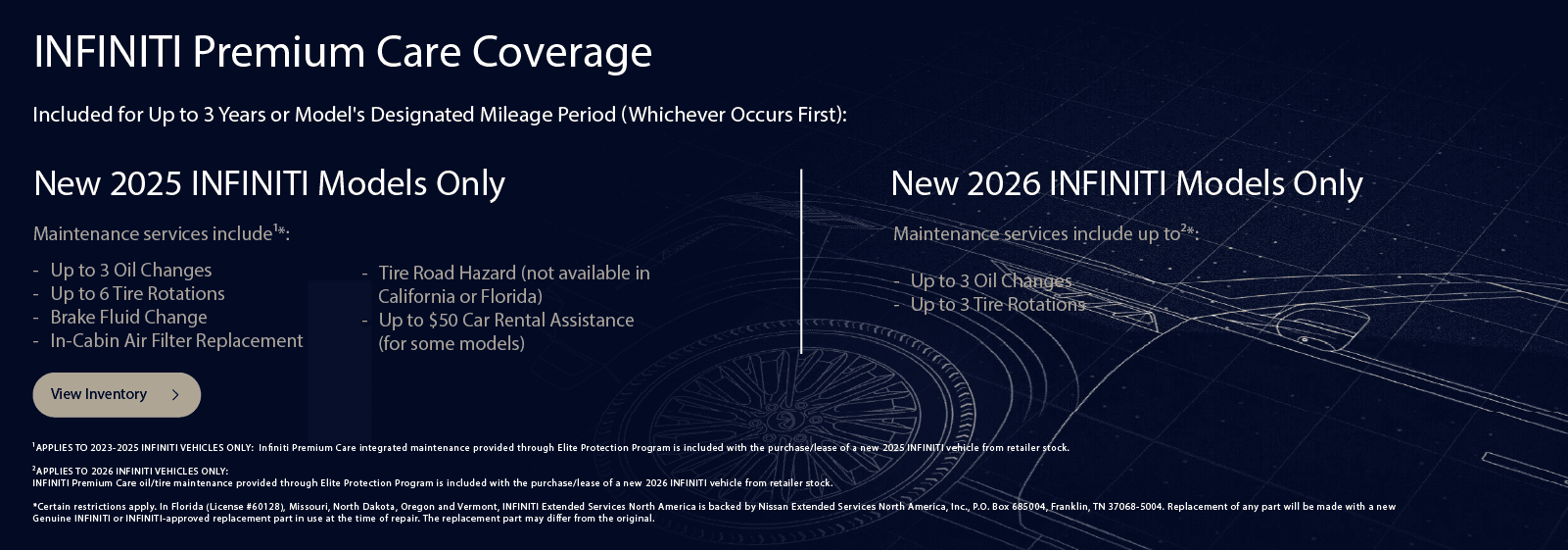 Premium Care Coverage at Coulter INFINITI in Mesa AZ