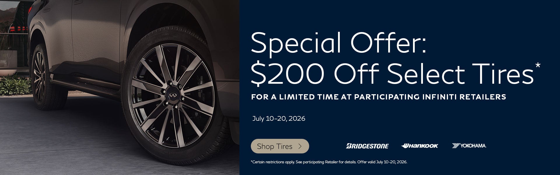 SD INFINITI Tire Offer