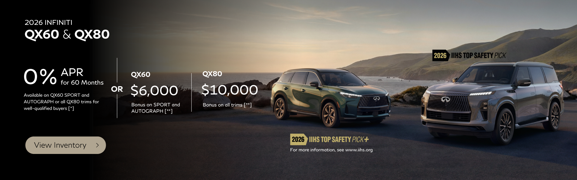 SD 2026 QX60 and QX80 Jul 