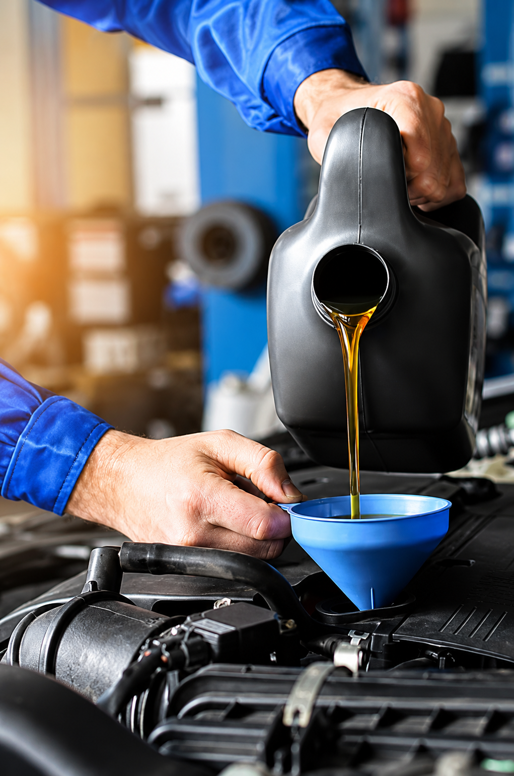 Complimentary tire rotation included with oil change service at Coulter INFINITI